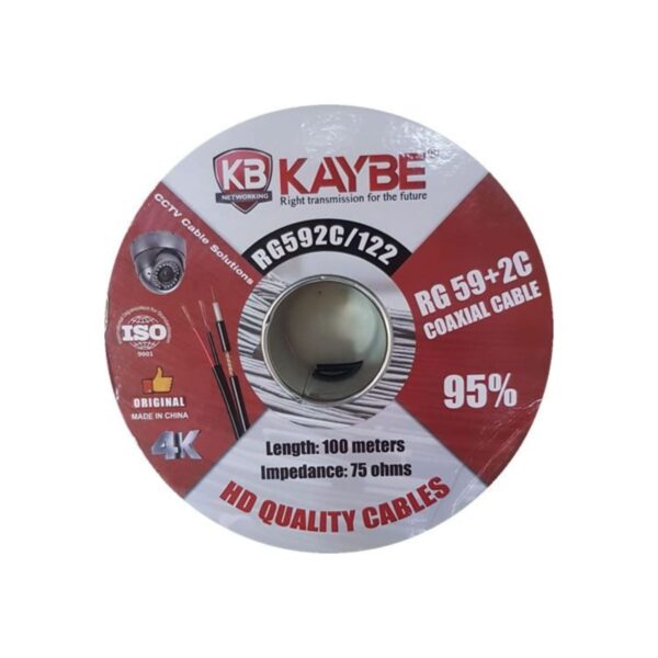 Kaybe RG59 Coaxial Cable With Power Cable