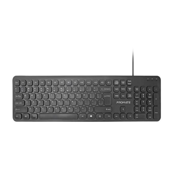 Promate EasyKey-4 Ultra Slim Quiet Key Wired Keyboard